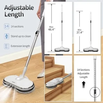 AlfaBot WS-24 Cordless Electric Mop for Effortless Cleaning