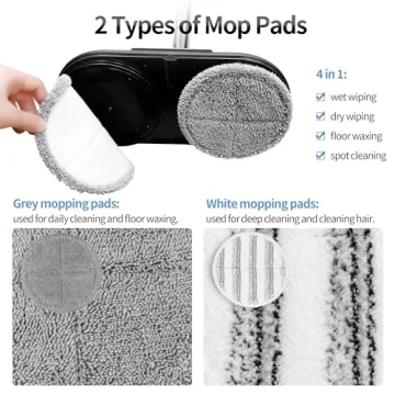 AlfaBot WS-24 Cordless Electric Mop for Effortless Cleaning