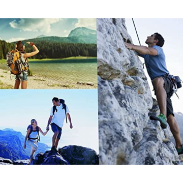 sprookber Stainless Steel Spring Snap Hook Carabiner - 304 Stainless Steel Caribeener Clips, Set of 6