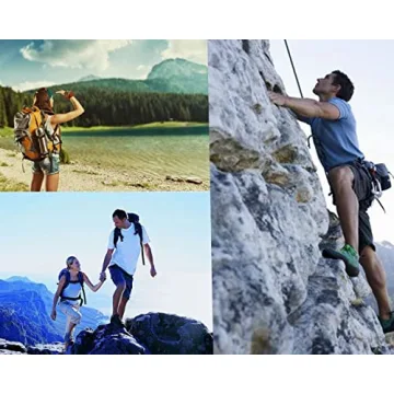 sprookber Stainless Steel Spring Snap Hook Carabiner - 304 Stainless Steel Caribeener Clips, Set of 6