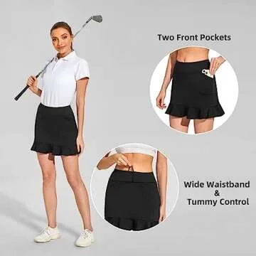 Stylish M MOTEEPI Tennis Skirt with Pockets for Active Fun
