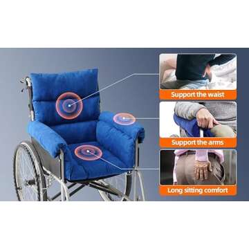 Trendcode Wheelchair Cushions – Pressure Pain Relief Accessories with Armrests