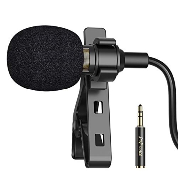 PopVoice 16ft Lavalier Microphone for Crystal Clear Audio