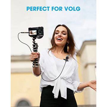 PopVoice 16ft Lavalier Microphone for Crystal Clear Audio