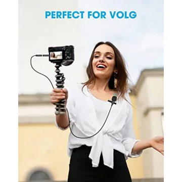 PopVoice 16ft Lavalier Microphone for Crystal Clear Audio