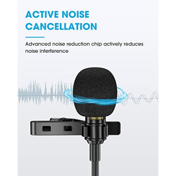 PopVoice 16ft Lavalier Microphone for Crystal Clear Audio