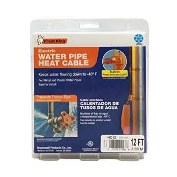 Frost King HC12A Automatic Electric Heat Kit Heating Cables, 12-Feet