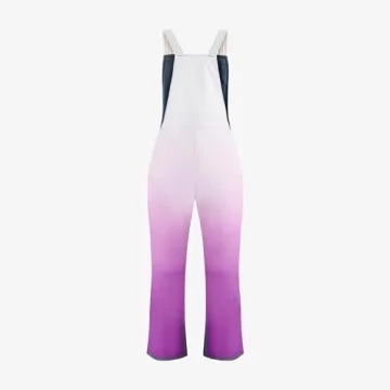 Insulated Bib Overalls for Women in Amethyst Ombre