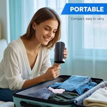 Foldable Water Dispenser for 5 Gallon Bottle, Electric Water Pump for 5 Gallon Jug Rechargable Portable Automatic Low Decibel for Camping Travel Home Kitchen Office (Black)