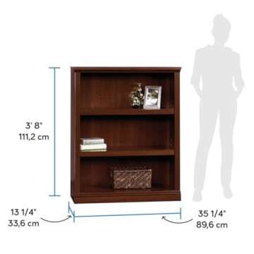 Stylish Sauder Miscellaneous Storage Bookcase - Select Cherry Finish