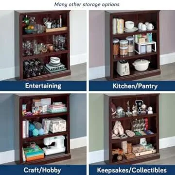 Stylish Sauder Miscellaneous Storage Bookcase - Select Cherry Finish
