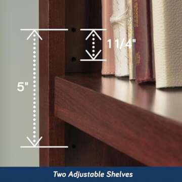 Stylish Sauder Miscellaneous Storage Bookcase - Select Cherry Finish