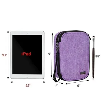 Teamoy Travel Makeup Brush Case - Stylish Cosmetic Organizer