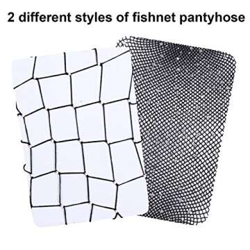 Aneco 2 Pairs Plus Size Fishnets Sparkle Diamond Cross Mesh Tights Woman Sexy Black Tights Pantyhose Stockings