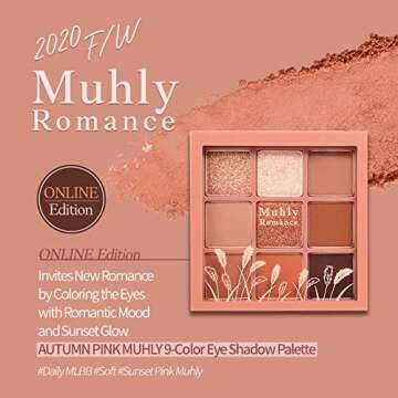 ETUDE Play Color Eyes #Pink Muhly Romance | 9 Color Eye Shadow with Warm and Soft Autumn Colors | Eye Makeup | Korean Beauty