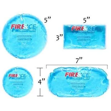 Fire & Ice Flexible Hot Cold Gel Packs for Pain Relief