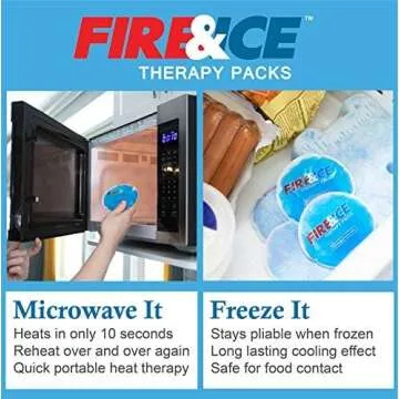 Fire & Ice Flexible Hot Cold Gel Packs for Pain Relief
