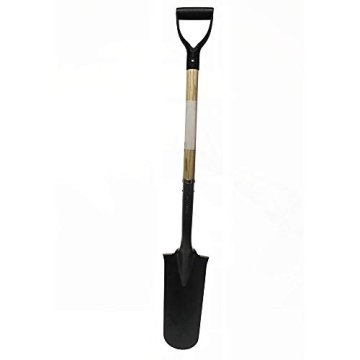 Super Duty Multi Purpose Garden Spade Root Cutter Shovel Long Wood Handle Transplanting with Cushion...