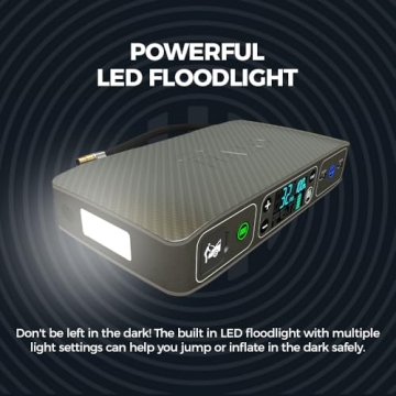 HALO Bolt Air + Jump Starter and Air Compressor for Vehicles