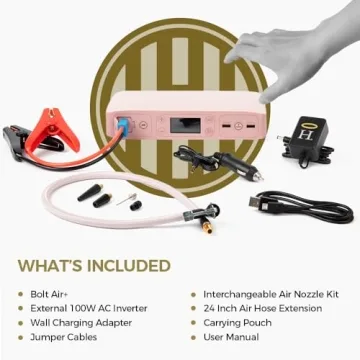 HALO Bolt Air + Jump Starter and Air Compressor for Vehicles