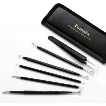 Blackhead Remover Tool Kit - 6 Professional Stainless Tools