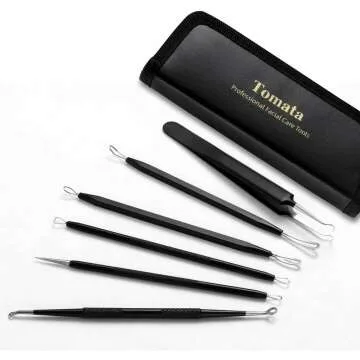 Blackhead Remover Tool Kit - 6 Professional Stainless Tools