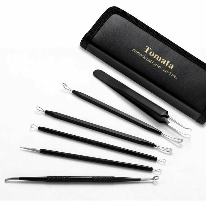 Blackhead Remover Tool Kit - 6 Professional Stainless Tools
