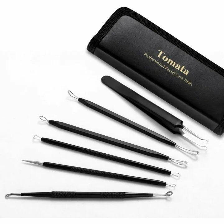 Blackhead Remover Tool Kit - 6 Professional Stainless Tools
