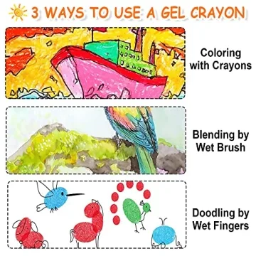 Shuttle Art Gel Crayons - Non-Toxic & Twistable for Kids