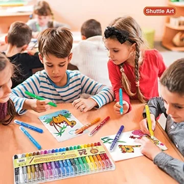 Shuttle Art Gel Crayons - Non-Toxic & Twistable for Kids