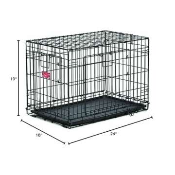 MidWest Homes for Pets Life Stages ACE Double Door Dog Crate, 24-Inch