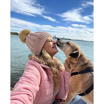 FURTALK Winter Beanie Hat for Women Warm Fleece Lined