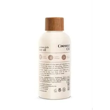 Oliology Coconut Hair Oil - Mends Split Ends, Controls Frizz, Hydrates & Softens