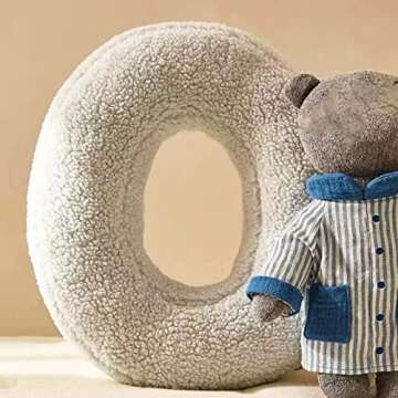 Customized Walbest Initial Letter Plush Pillows for Home Decor