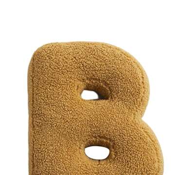 Customized Walbest Initial Letter Plush Pillows for Home Decor