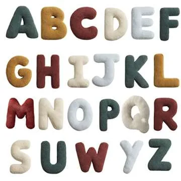 Customized Walbest Initial Letter Plush Pillows for Home Decor