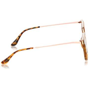 TAHARI womens Th713 Metal Bridged UV Protective Women s Round Sunglasses Elegant Gifts for Women 49 mm, Tortoise, mm US