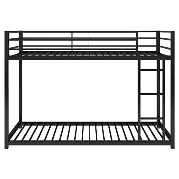 Harper & Bright Designs Metal Bunk Beds for Kids,Twin Over Twin Bunk Beds Low Profile, No Box Spring Needed