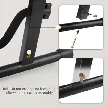 DIDA Ukulele Stand with Bow Holder – Foldable and Stylish Design for Easy Use