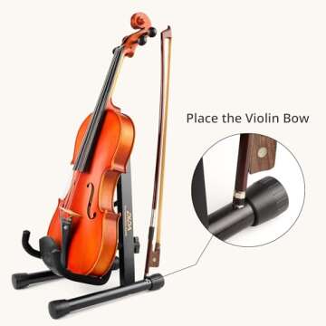 DIDA Elegant Ukulele Stand and Violin Holder for Easy Use