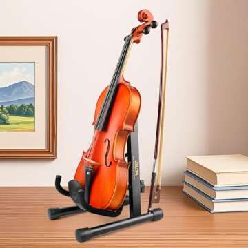 DIDA Elegant Ukulele Stand and Violin Holder for Easy Use
