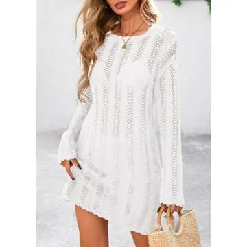 Stylish PRETTYGARDEN Women's Crochet Swimsuit Cover Up