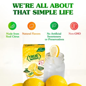 TRUE LEMON 100 Count Water Enhancer Pack - Sugar Free