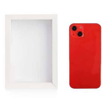 Hacaroa 6 Pack 4 x 6 Inches Shadow Box Frame, Small Wood Frame Memory Display Cases,1.2in Depth Picture Frame Case for Dried Flowers, DIY Craft, Memorabilia, Medals and Photos, White