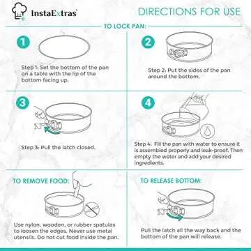 4-Inch Springform Cake Pan Set for Mini Cakes and Treats