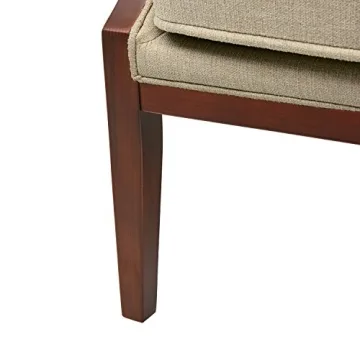 Amazon Brand – Stone & Beam Ashbury Modern Exposed Wood Accent Chair, Hemp, 31.8" D x 29" W x 33" H