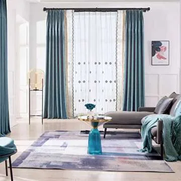 Heavy Duty Double Curtain Rods in Matte Black - 36" to 72"