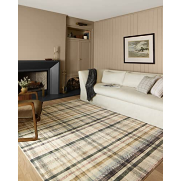 Loloi Chris Loves Julia Humphrey Collection HUM-02 Ivory/Multi 7'-3'' x 9'-3'' .38" Pile Height, Are...