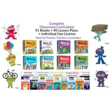 Ninja Life Hacks Leadership 8 Book Box Set (Books 17-24: Focused, Calm, Brave, Compassionate, Masked, Inclusive, Grateful, Hangry)