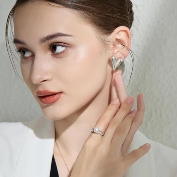 Follome 18K Gold Plated Heart Earrings for Women